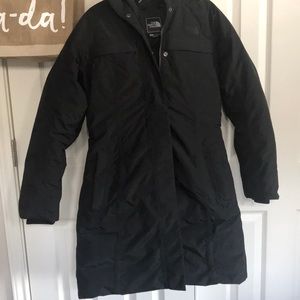 Northface winter long jacket goose down insulation